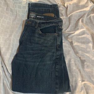 Men’s denim jeans.